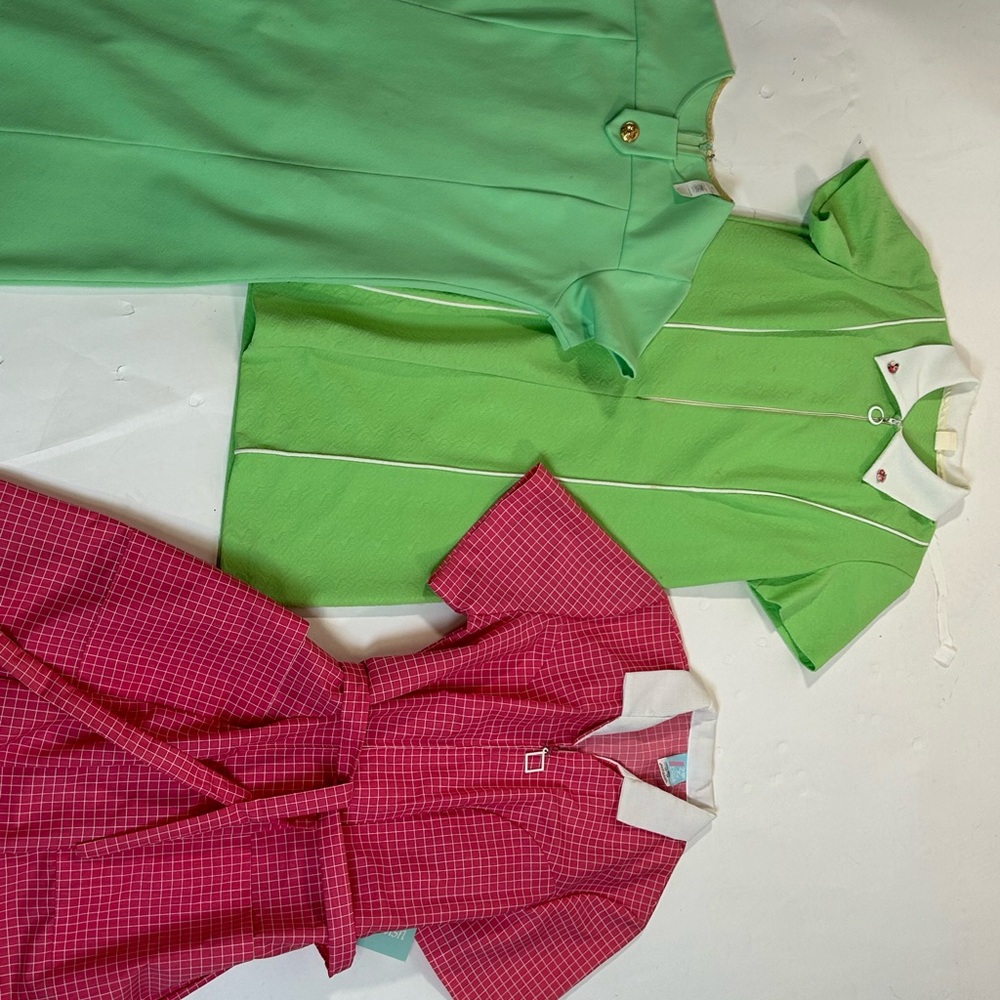 Lot of 3 1970s house dresses